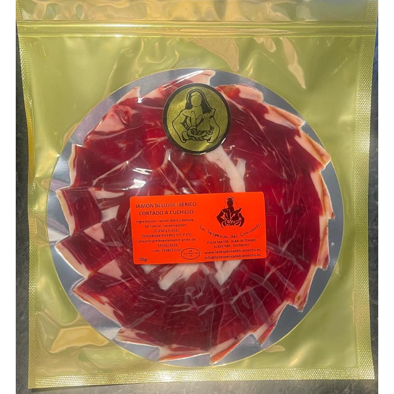BANDEJA JAMÓN BELLOTA IBÉRICO CORTADO A CUCHILLO